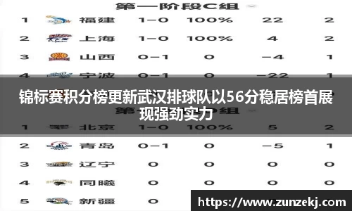 锦标赛积分榜更新武汉排球队以56分稳居榜首展现强劲实力